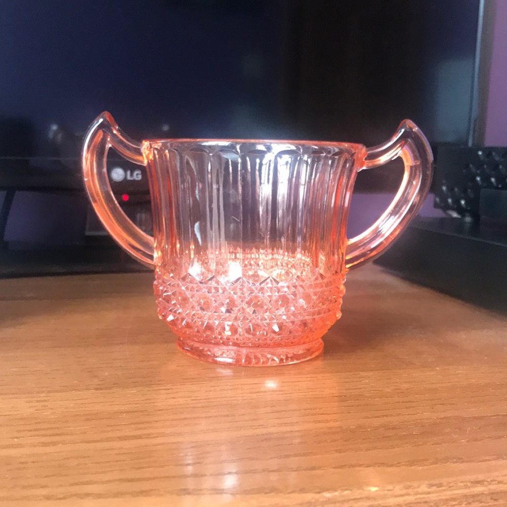Vintage Orange Glass